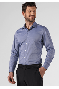 Oxford Men's Long Sleeve Shirt - indigo