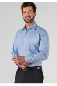 Oxford Men's Long Sleeve Shirt - sky blue