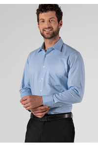 Oxford Men's Long Sleeve Shirt - sky blue