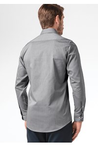 Oxford Men's Long Sleeve Shirt - silver grey