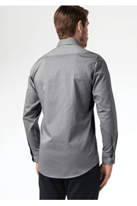 Oxford Men's Long Sleeve Shirt - silver grey