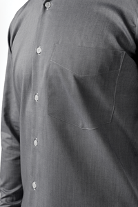 Oxford Men's Long Sleeve Shirt - silver grey