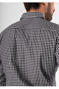 Gloucester Men's Long Sleeve Shirt - black/white