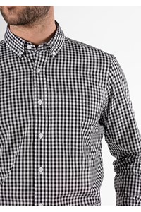 Gloucester Men's Long Sleeve Shirt - black/white