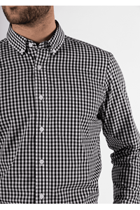 Gloucester Men's Long Sleeve Shirt - black/white