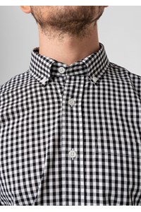 Gloucester Men's Long Sleeve Shirt - black/white