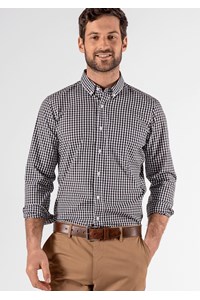 Gloucester Men's Long Sleeve Shirt - black/white