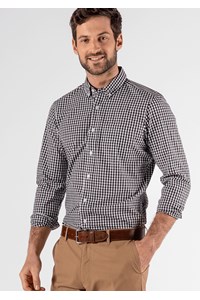 Gloucester Men's Long Sleeve Shirt - black/white