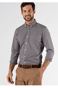 Gloucester Men's Long Sleeve Shirt - black/white