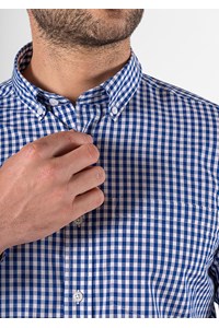 Gloucester Men's Long Sleeve Shirt - royal/white