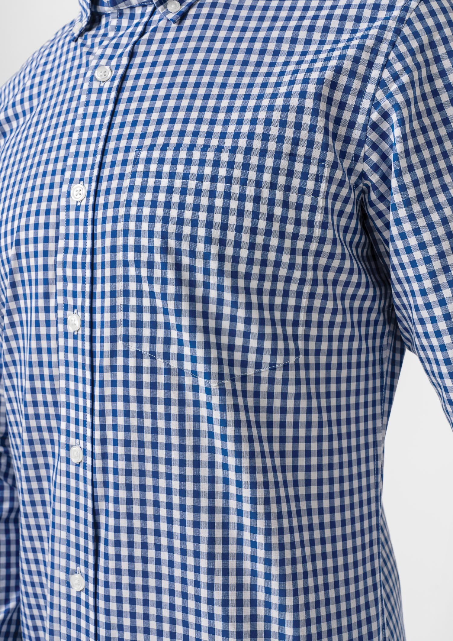 Gloucester Men's Long Sleeve Shirt - royal/white