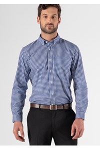 Gloucester Men's Long Sleeve Shirt - royal/white