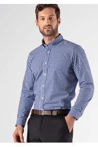 Gloucester Men's Long Sleeve Shirt - royal/white