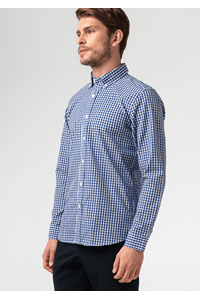 Gloucester Men's Long Sleeve Shirt - royal/white
