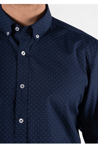 Chicago Men's Long Sleeve Shirt - navy/white