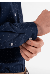 Chicago Men's Long Sleeve Shirt - navy/white