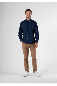 Chicago Men's Long Sleeve Shirt - navy/white