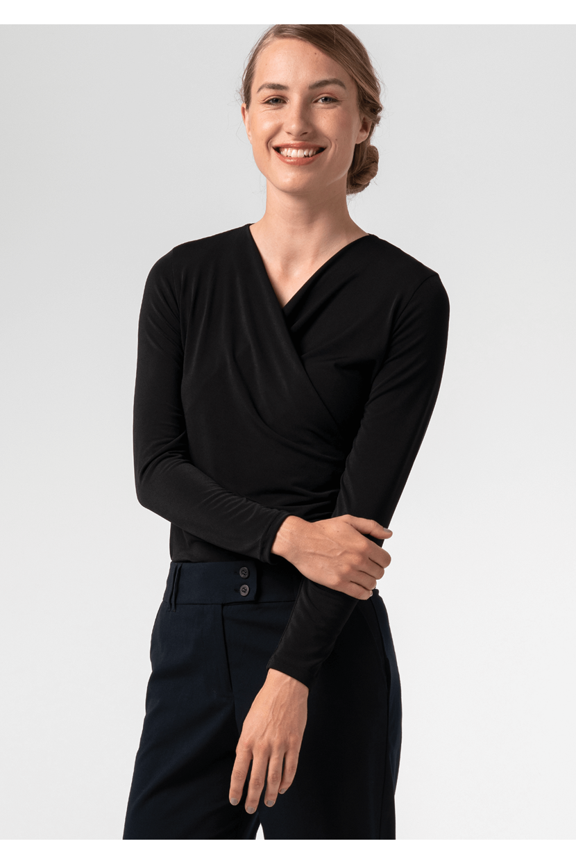Brighton Long Sleeve Crossover Top