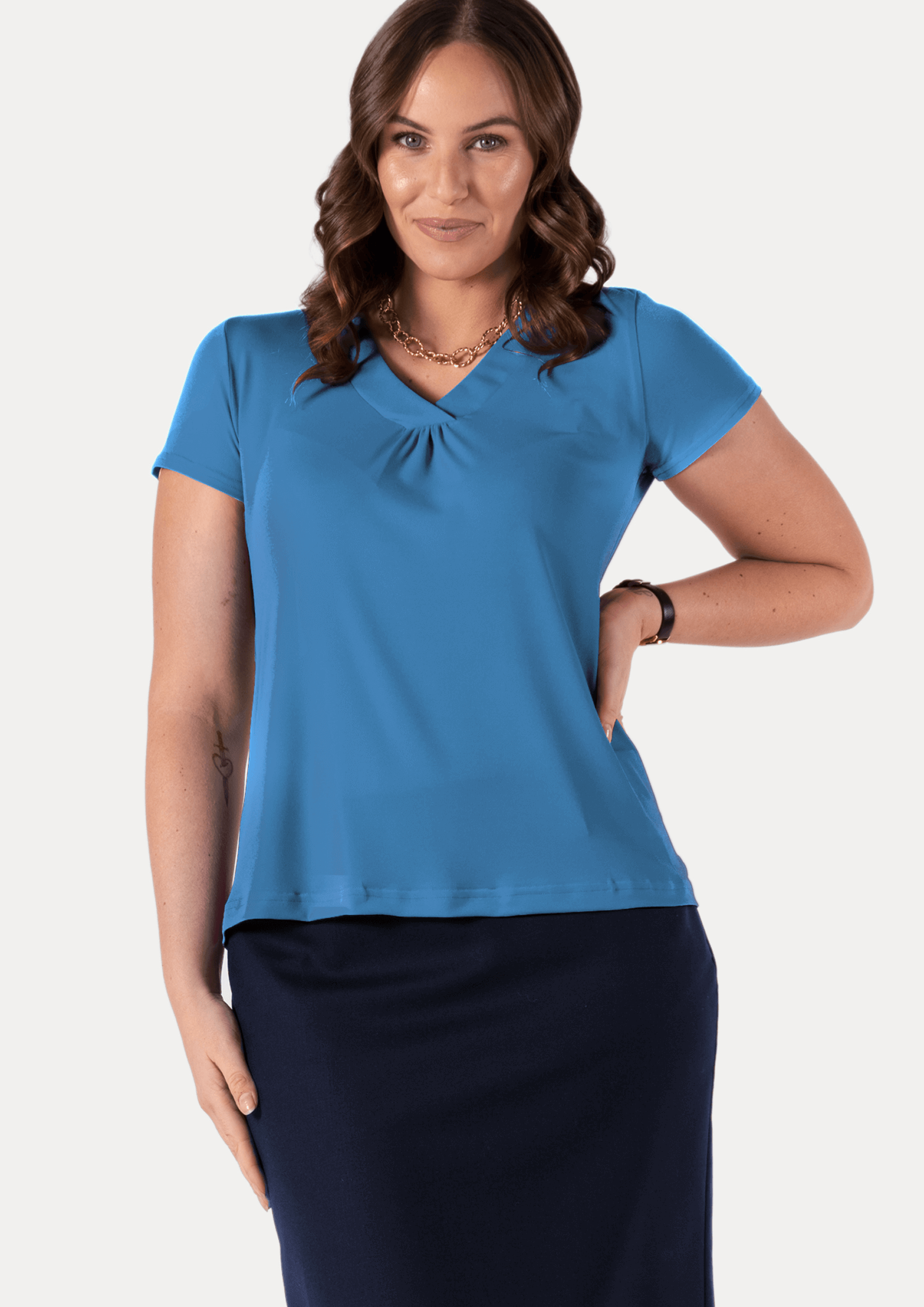 Samantha Top - mid blue