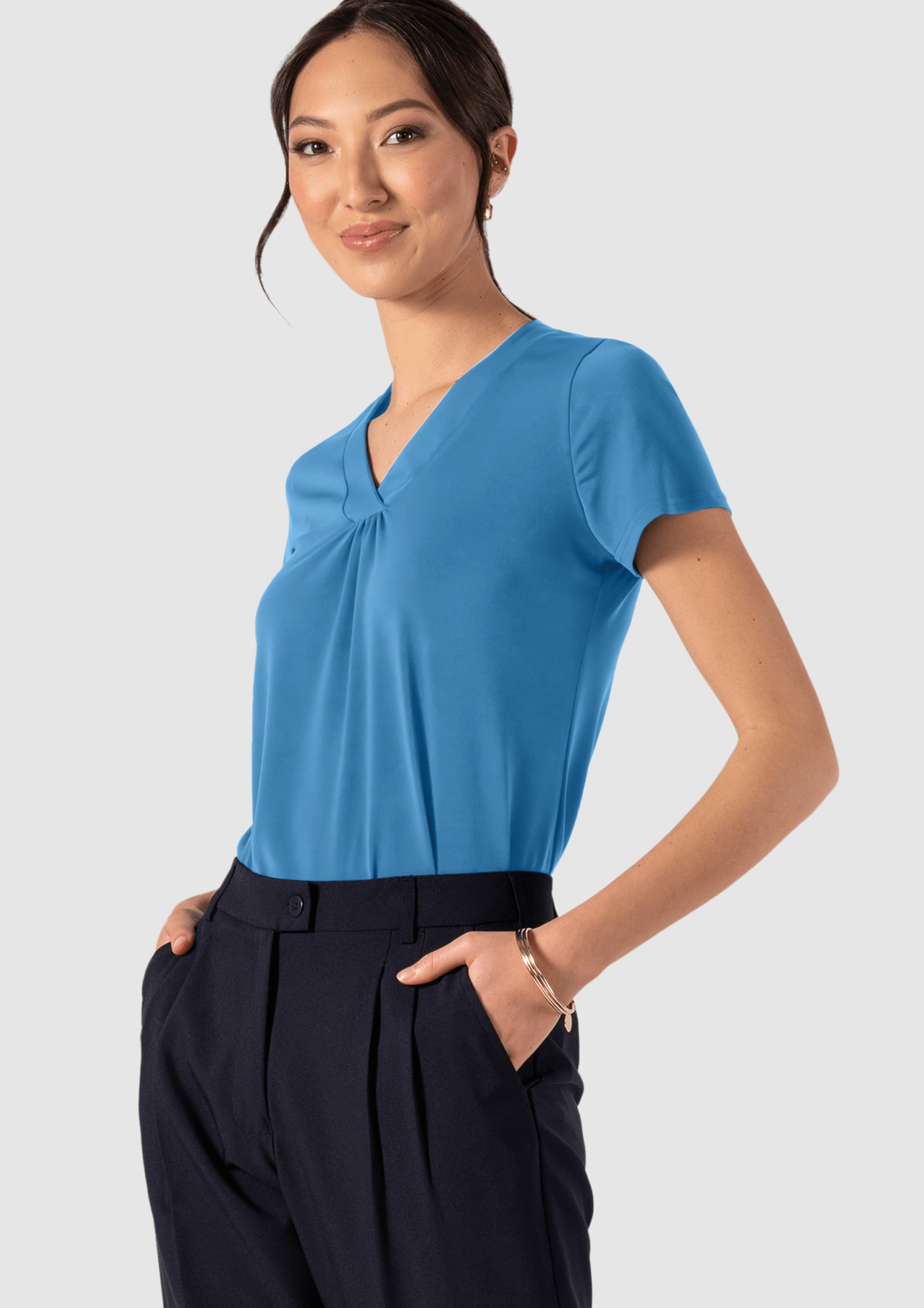 Samantha Top - mid blue