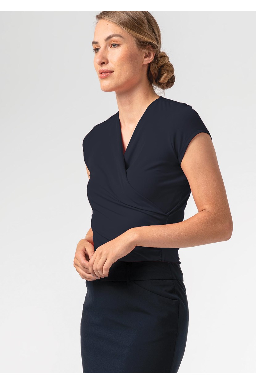 Brighton Short Sleeve Crossover Top