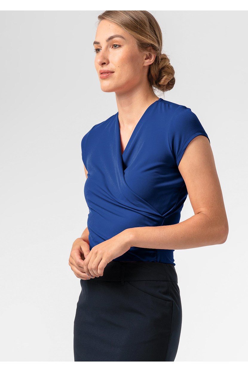 Brighton Short Sleeve Crossover Top
