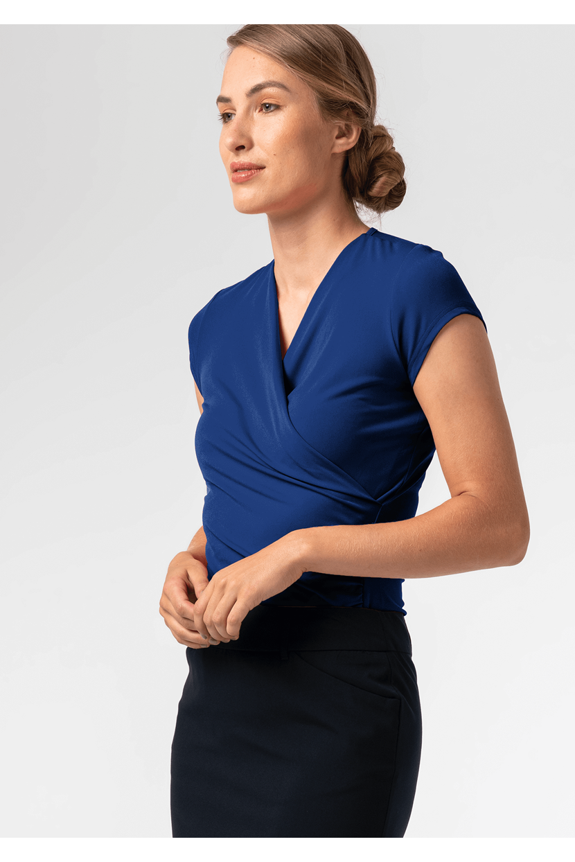 Brighton Short Sleeve Crossover Top