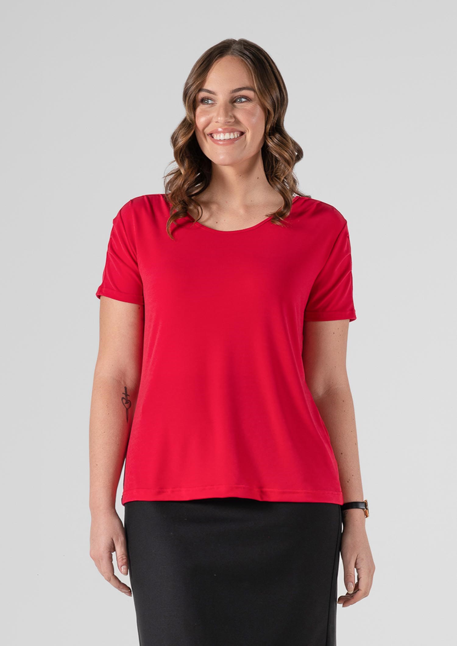 Amalfi T-Shirt Top - red