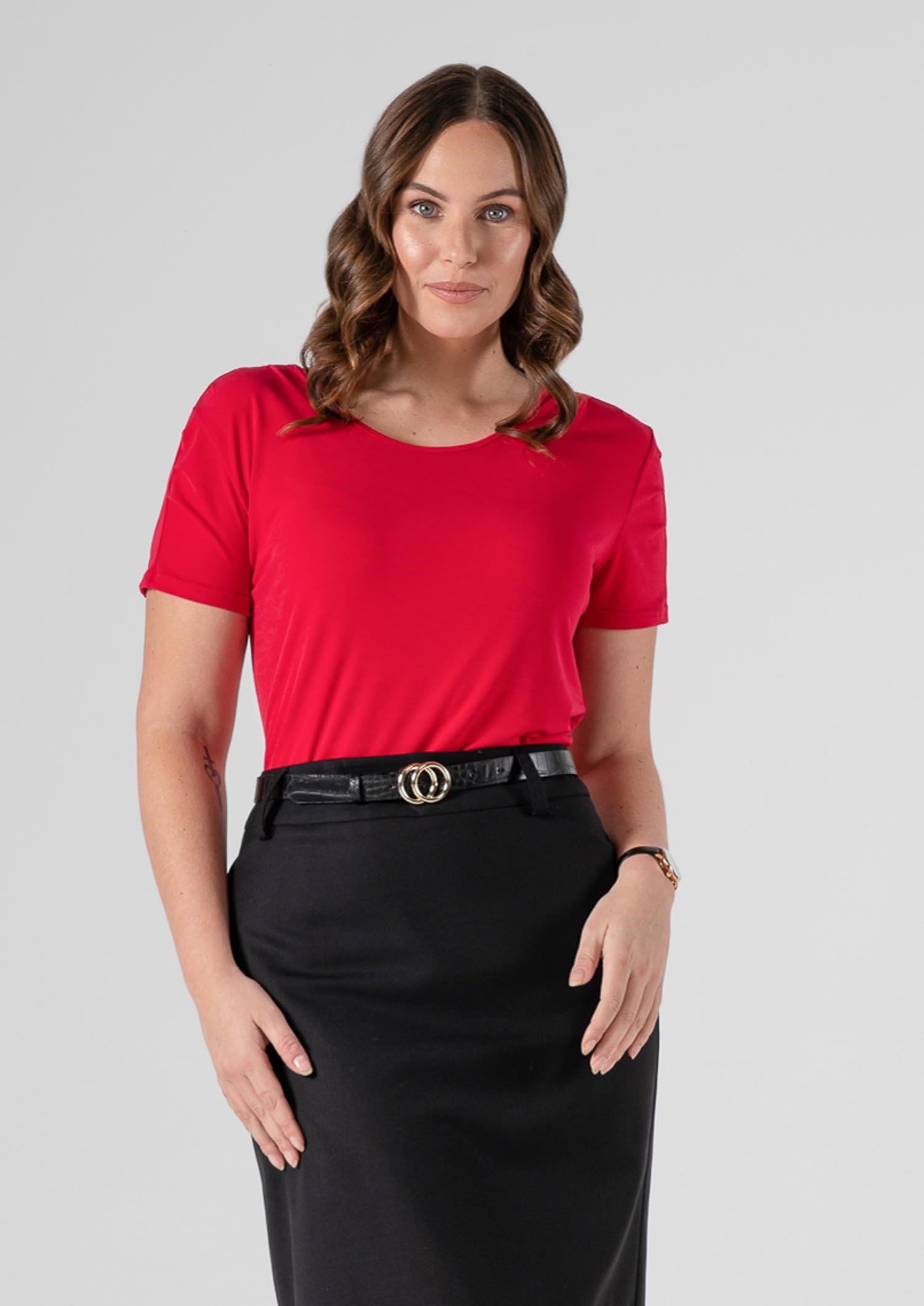 Amalfi T-Shirt Top - red
