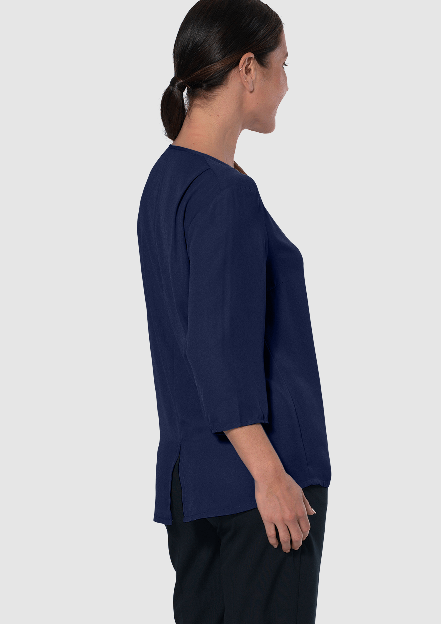 Santiago 3/4 Sleeve Top - dark navy