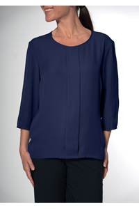 Santiago 3/4 Sleeve Top - dark navy