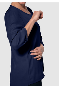 Santiago 3/4 Sleeve Top - dark navy