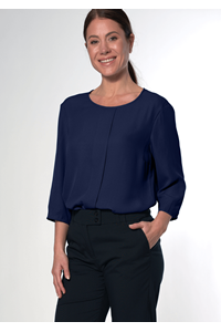 Santiago 3/4 Sleeve Top - dark navy