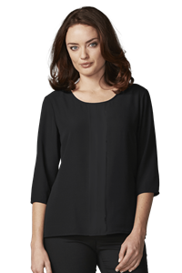 Santiago 3/4 Sleeve Top - black