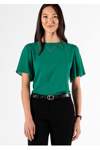 Monaco Bell Sleeve Top - emerald