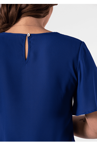 Monaco Bell Sleeve Top - cobalt