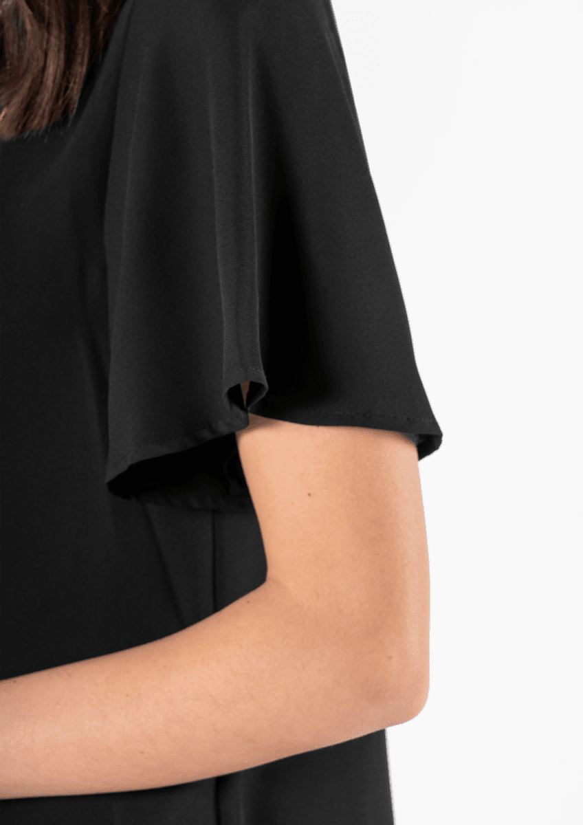 Monaco Bell Sleeve Top - black