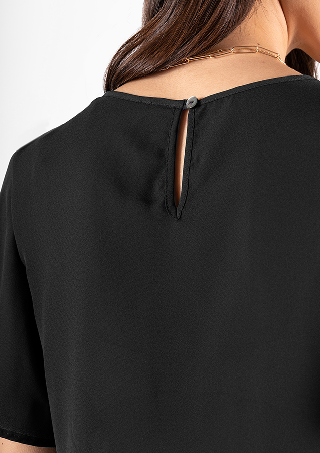 Monaco Bell Sleeve Top - black