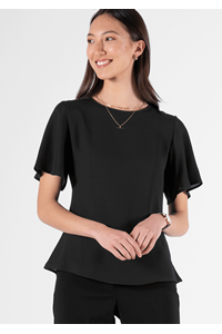 Monaco Bell Sleeve Top - black