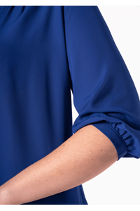 Florence 3/4 Sleeve Top - cobalt