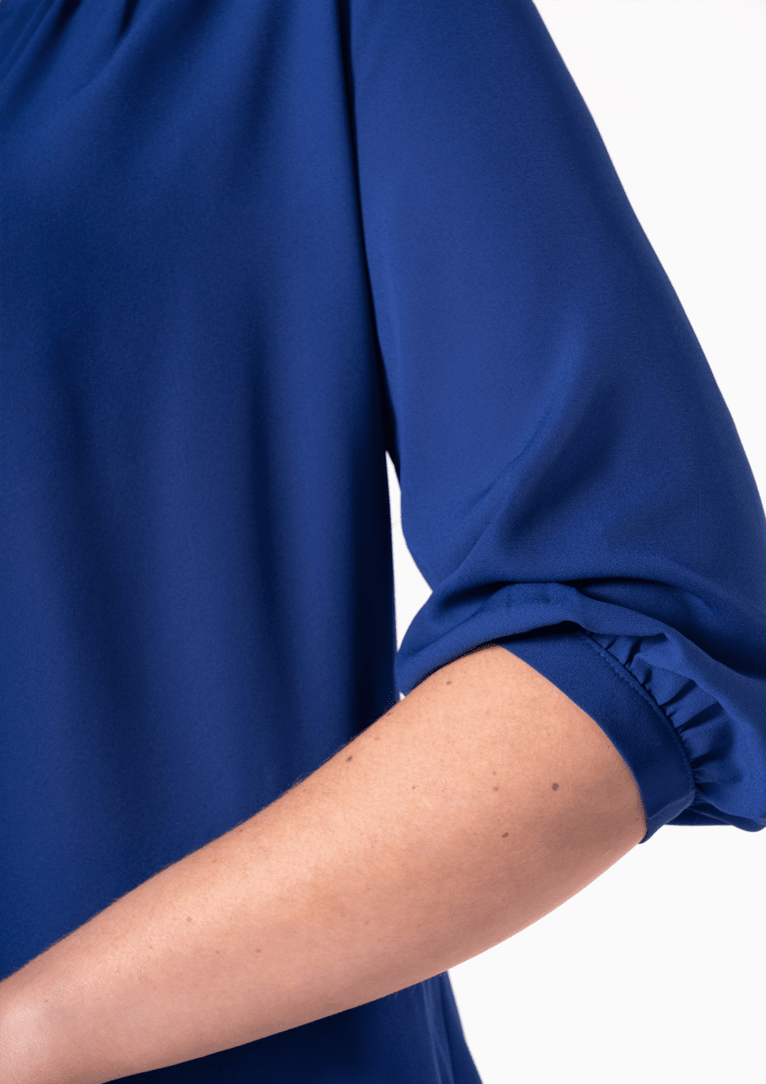 Florence 3/4 Sleeve Top - cobalt