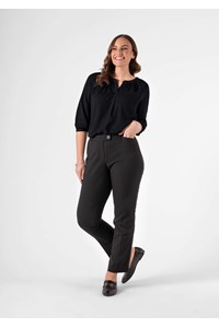 Florence 3/4 Sleeve Top - black