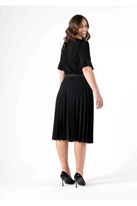 Roma Frill Sleeve Top - black