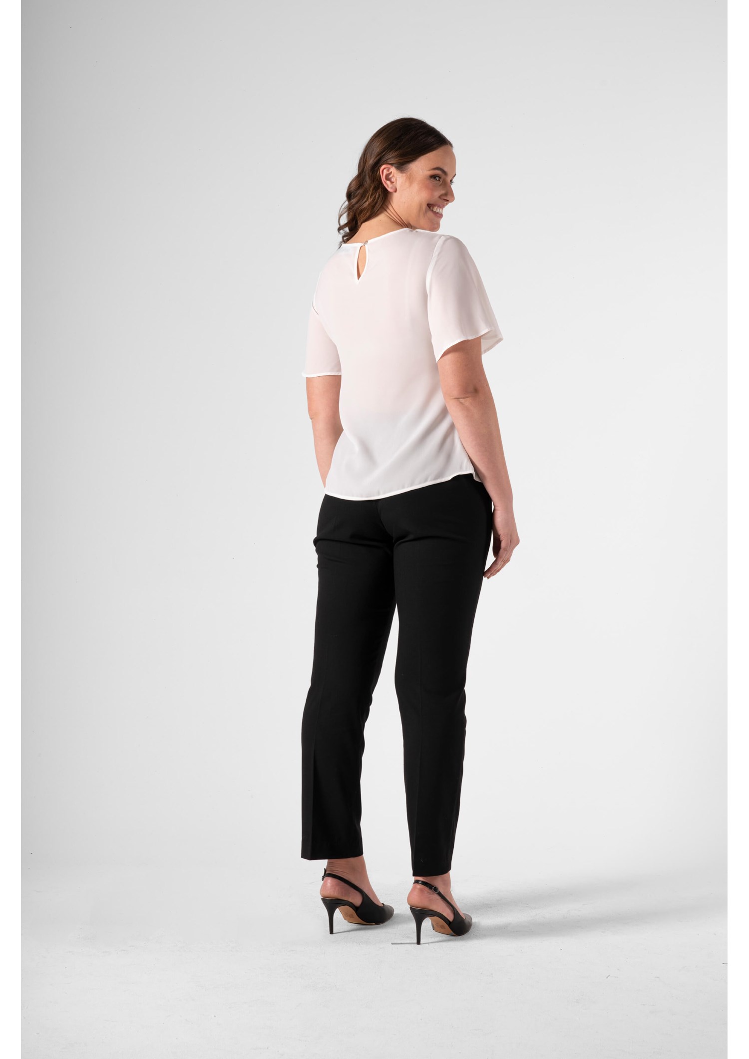 Monaco Bell Sleeve Top - ivory