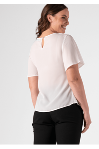 Monaco Bell Sleeve Top - ivory