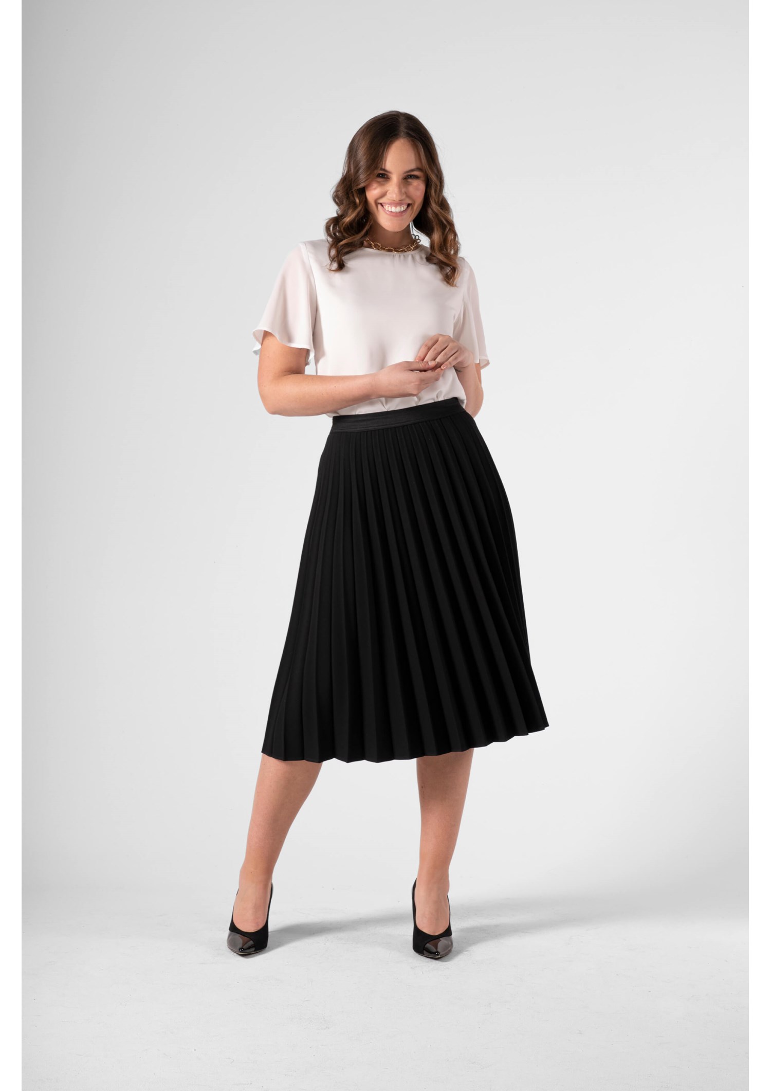 Monaco Bell Sleeve Top - ivory
