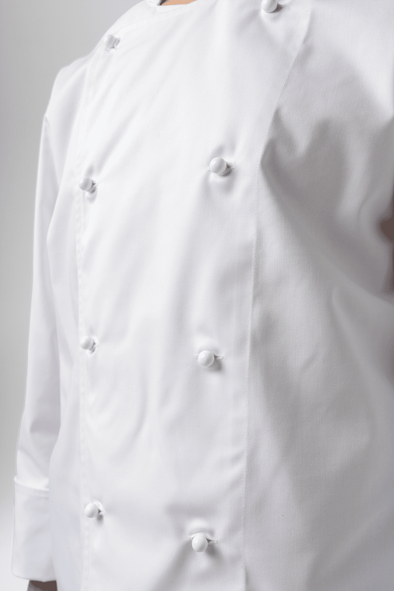 Classic Long Sleeve Chef Jacket - white