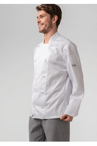 Classic Long Sleeve Chef Jacket - white