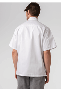 Classic Short Sleeve Chef Jacket - white