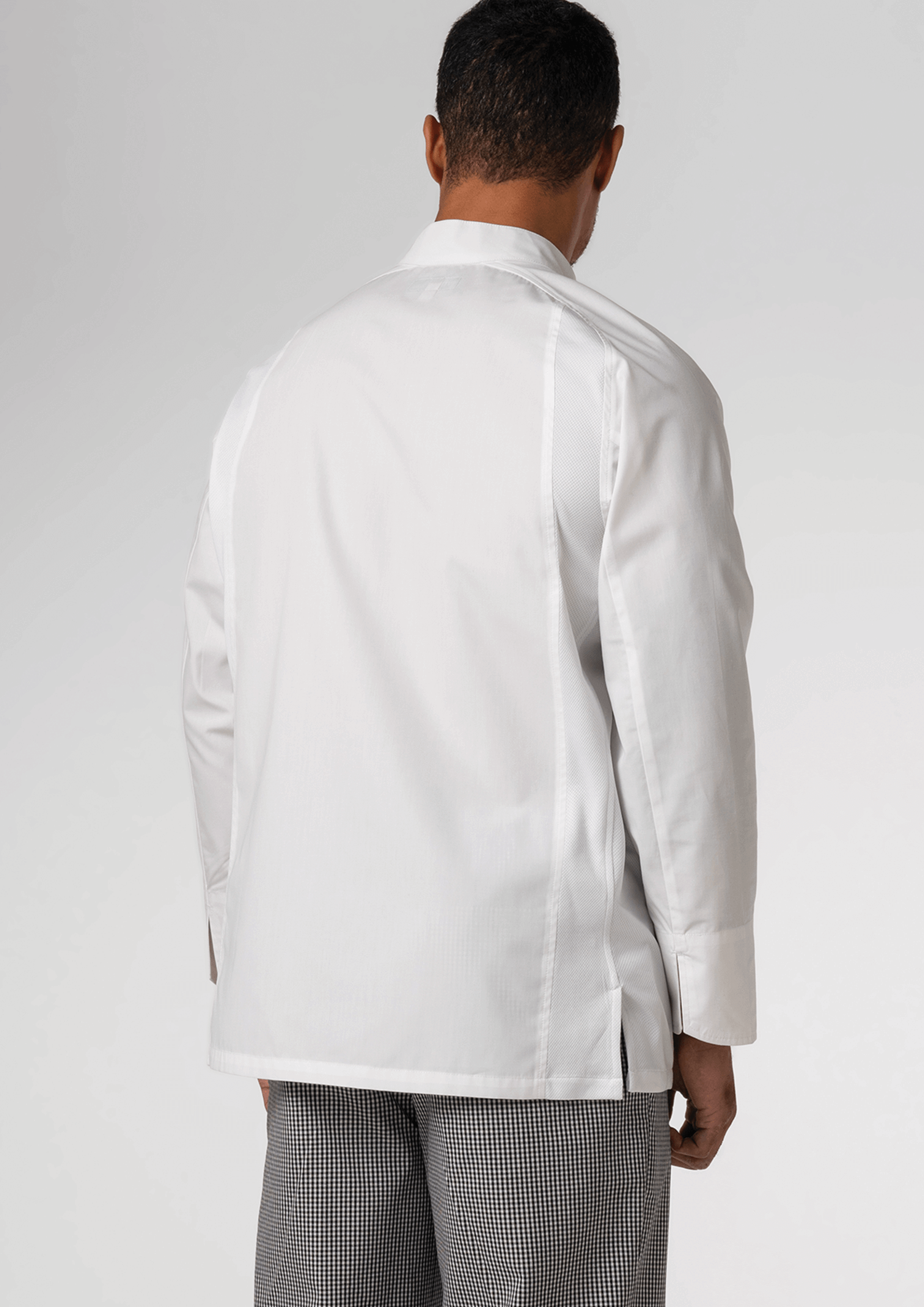 Contemporary Long Sleeve Chef Jacket - white